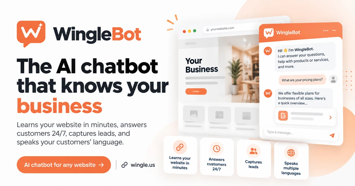 WingleBot — the AI chatbot that knows your business